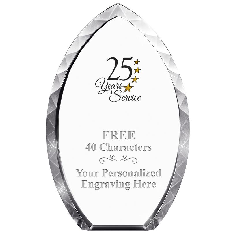 8" TEAR DROP CRYSTAL