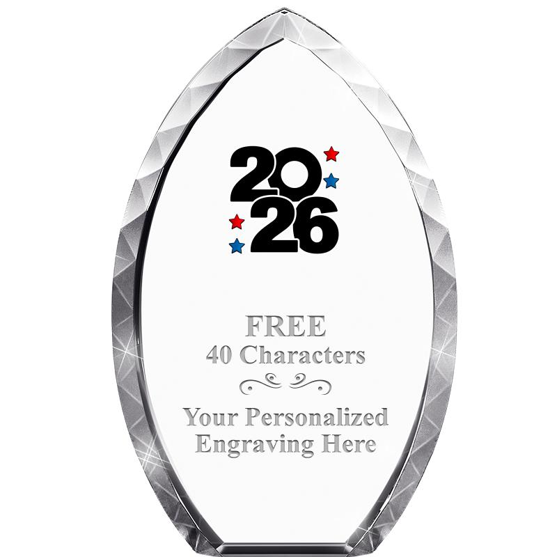 8" TEAR DROP CRYSTAL