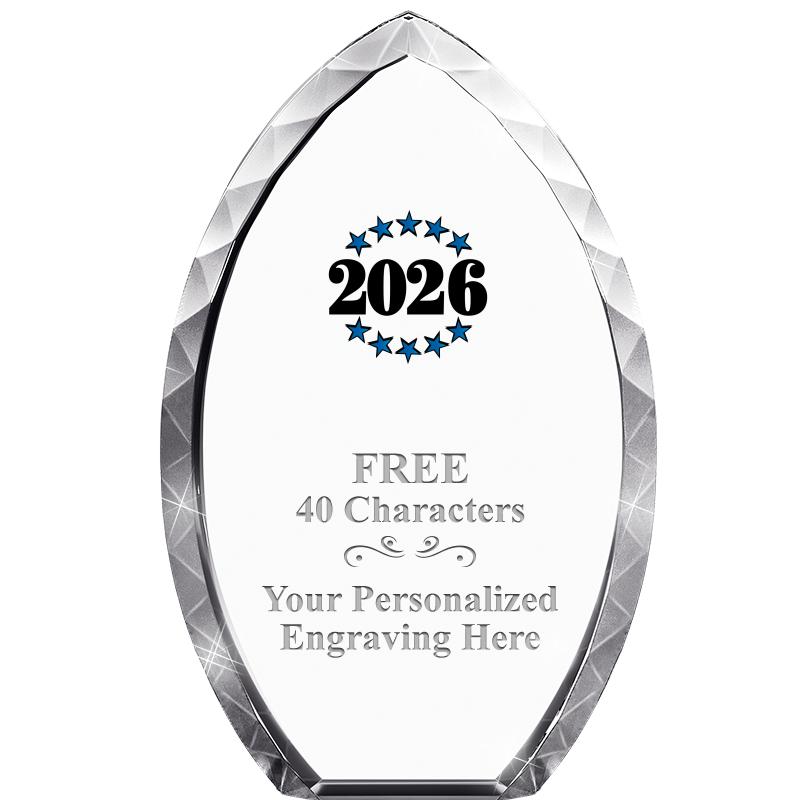 8" TEAR DROP CRYSTAL