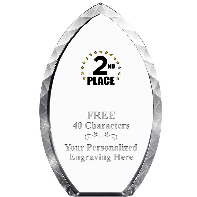 8" TEAR DROP CRYSTAL