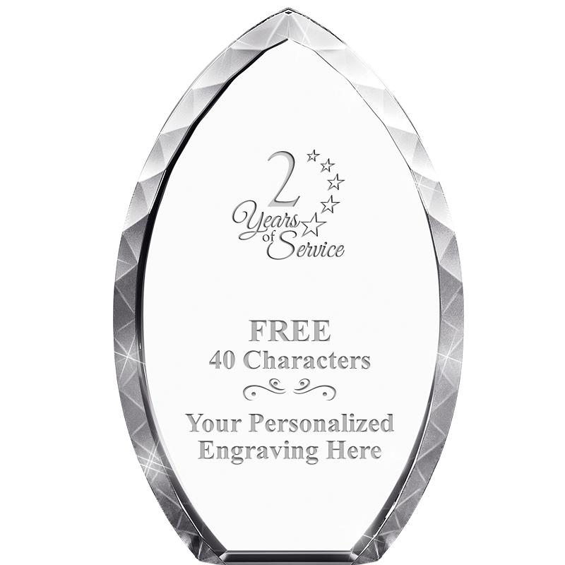 8" TEAR DROP CRYSTAL