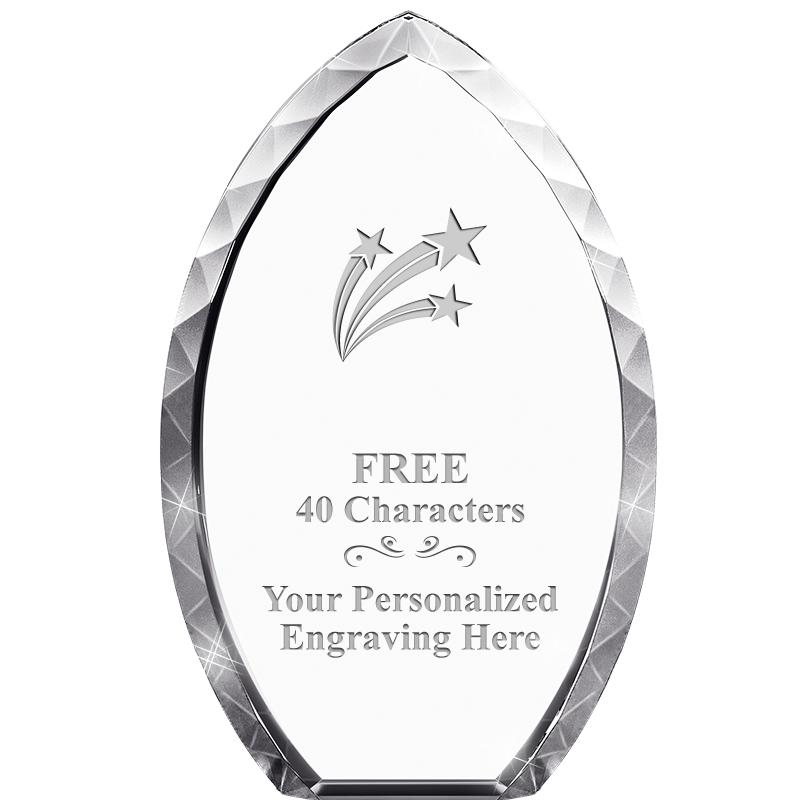 8" TEAR DROP CRYSTAL