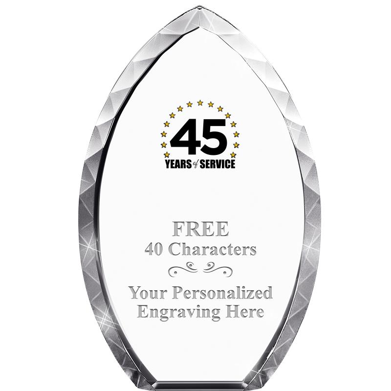 8" TEAR DROP CRYSTAL