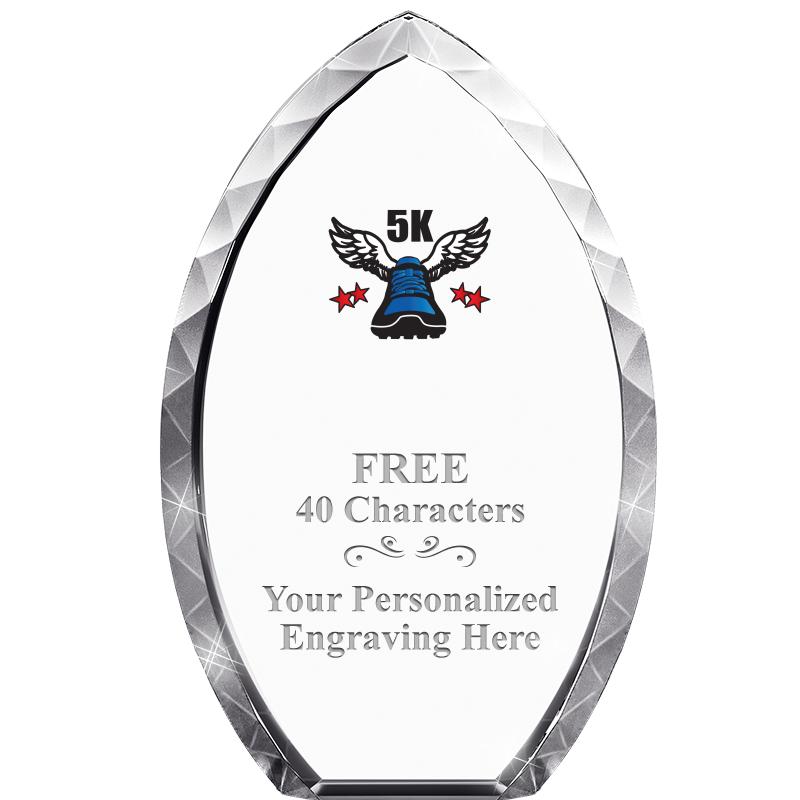 8" TEAR DROP CRYSTAL