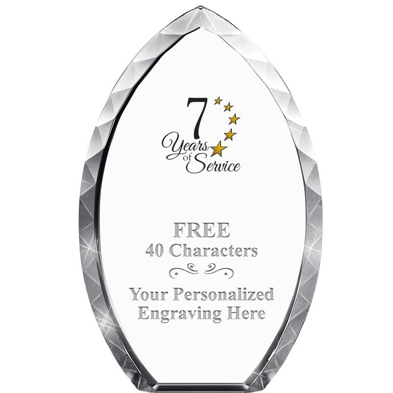 8" TEAR DROP CRYSTAL