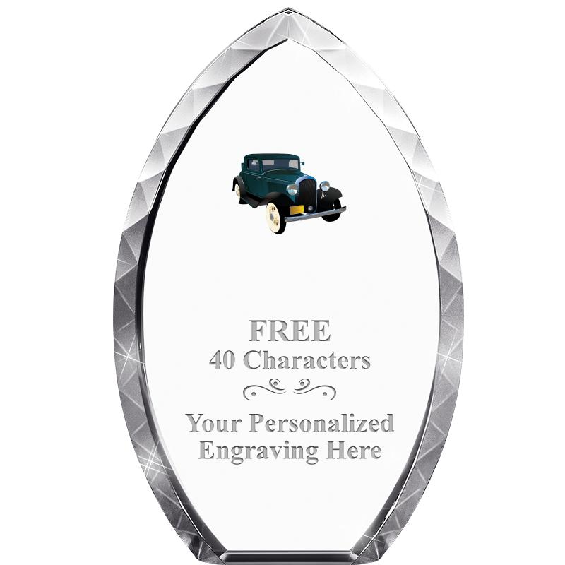 8" TEAR DROP CRYSTAL