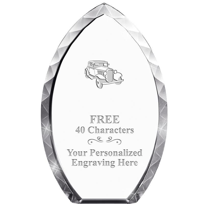 8" TEAR DROP CRYSTAL