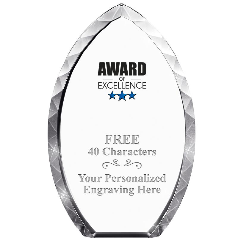 8" TEAR DROP CRYSTAL