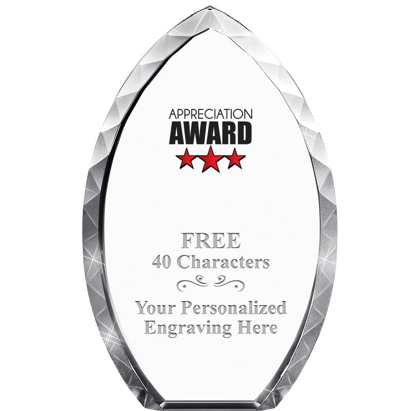 8" TEAR DROP CRYSTAL