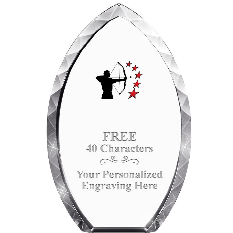 8" TEAR DROP CRYSTAL