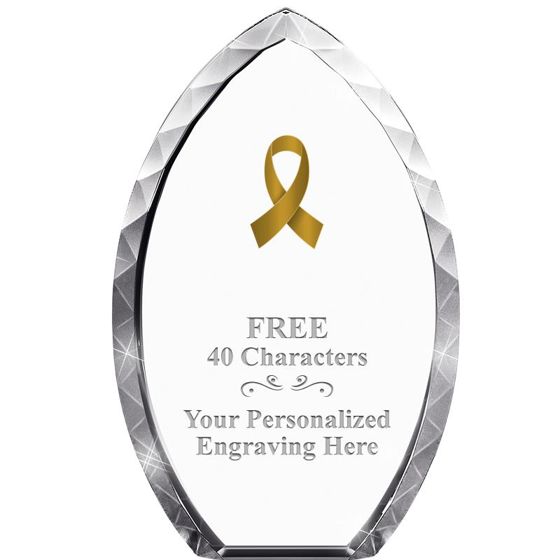 8" TEAR DROP CRYSTAL