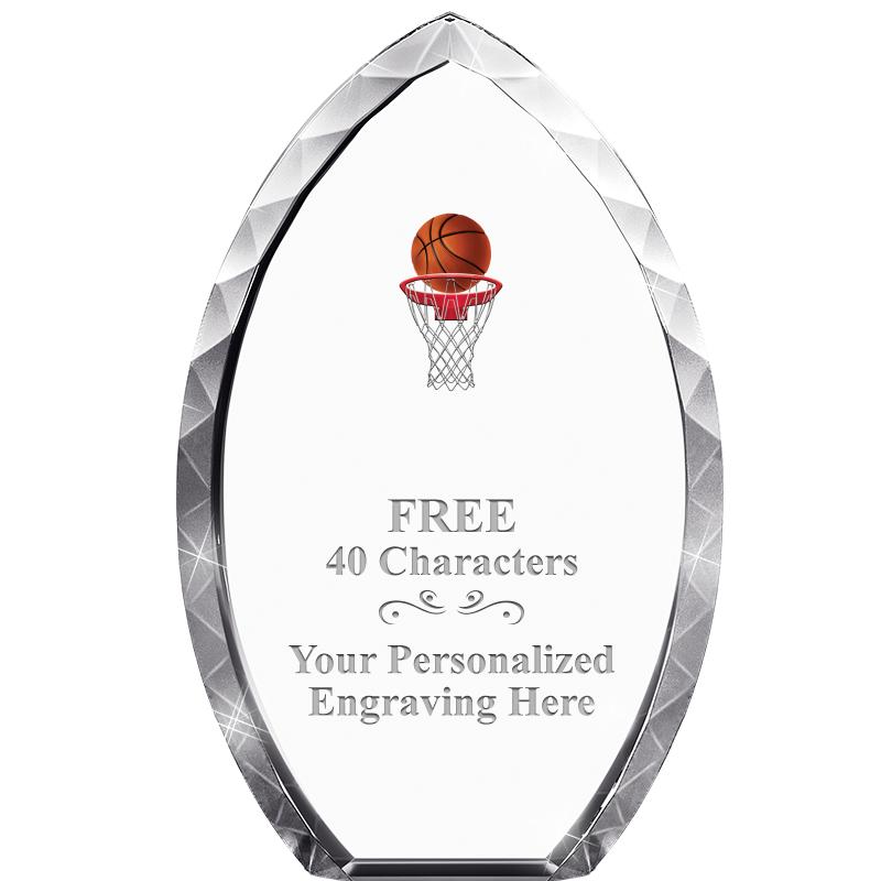 8" TEAR DROP CRYSTAL