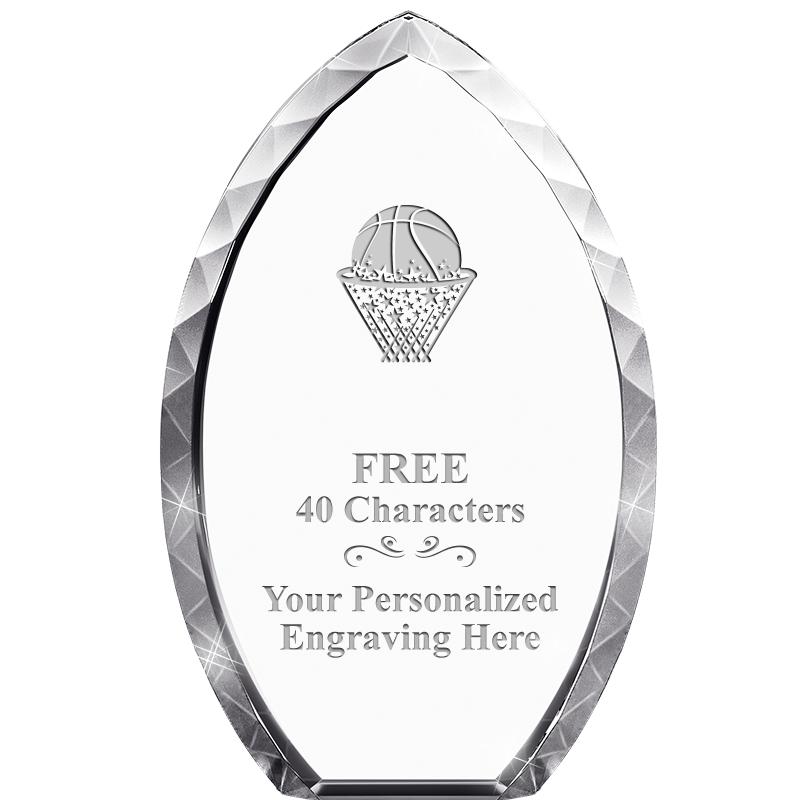 8" TEAR DROP CRYSTAL