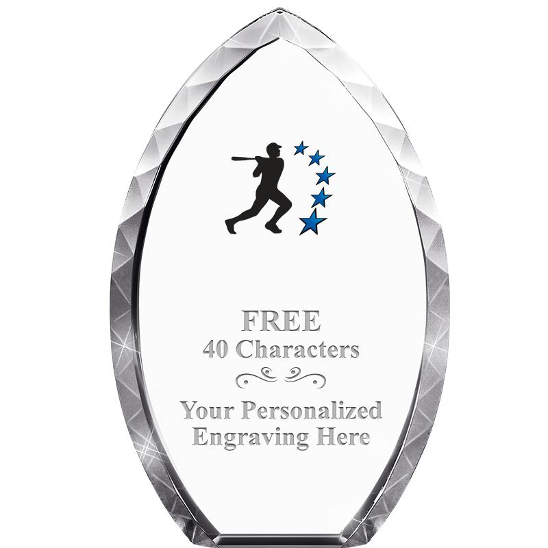 8" TEAR DROP CRYSTAL