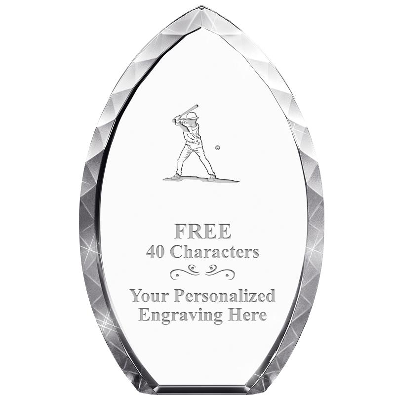 8" TEAR DROP CRYSTAL