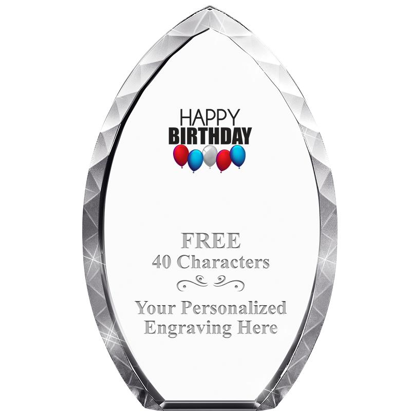 8" TEAR DROP CRYSTAL