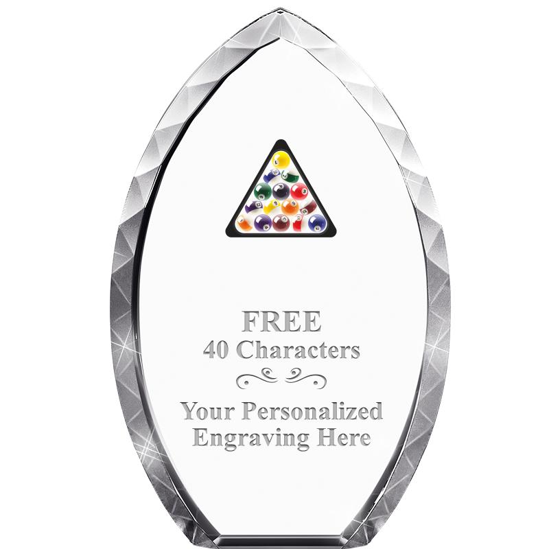 8" TEAR DROP CRYSTAL