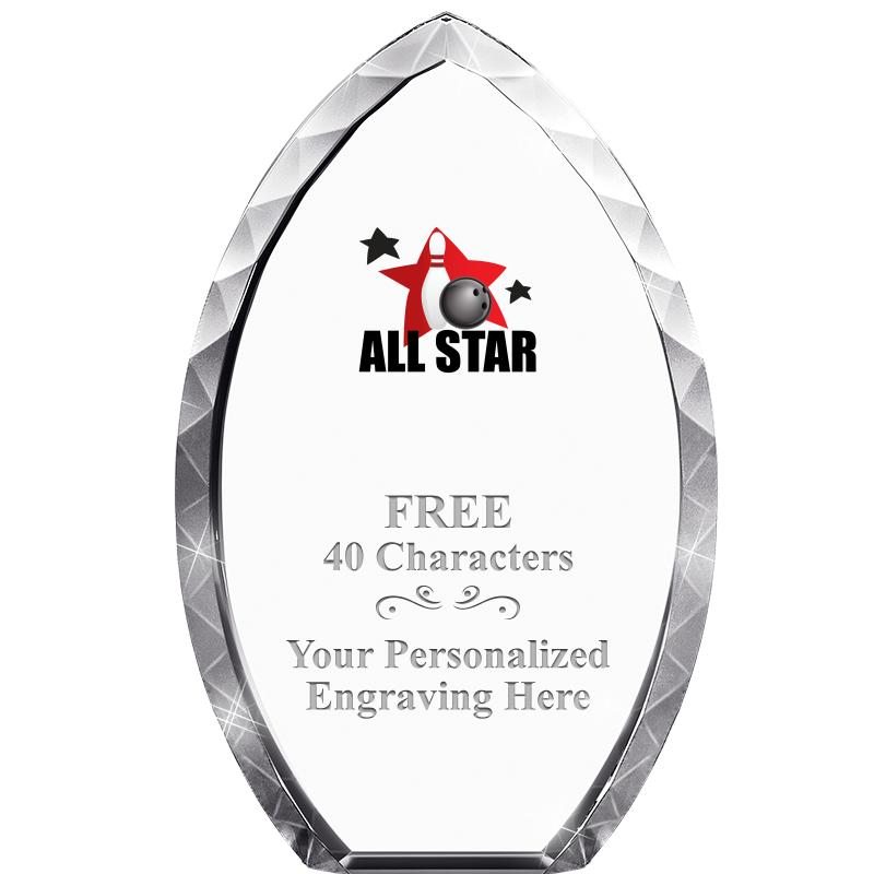 8" TEAR DROP CRYSTAL