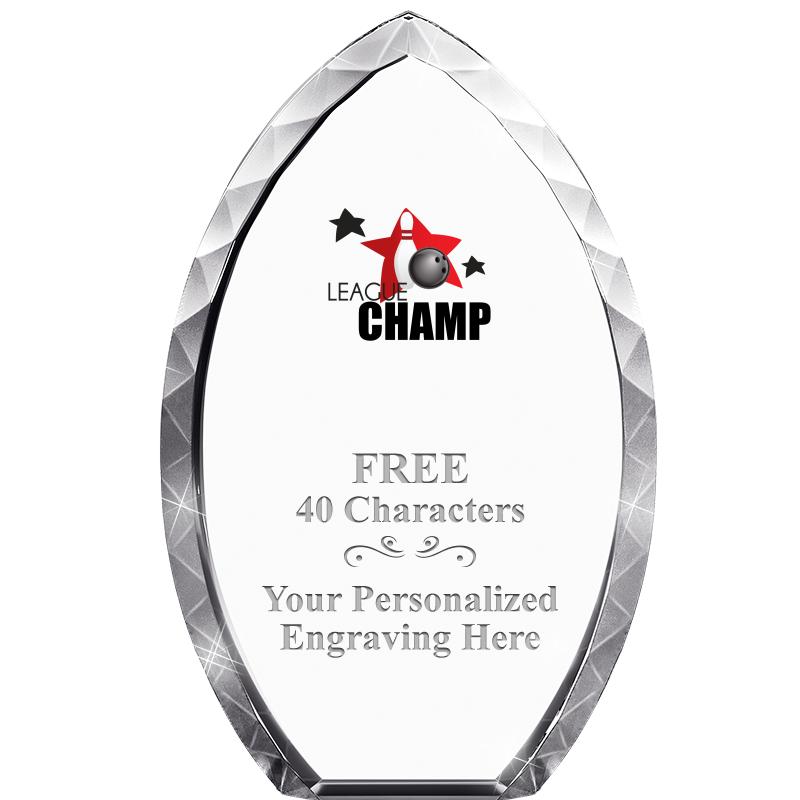 8" TEAR DROP CRYSTAL