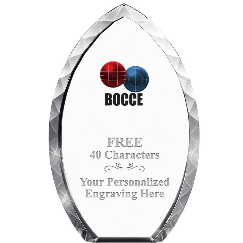 8" TEAR DROP CRYSTAL