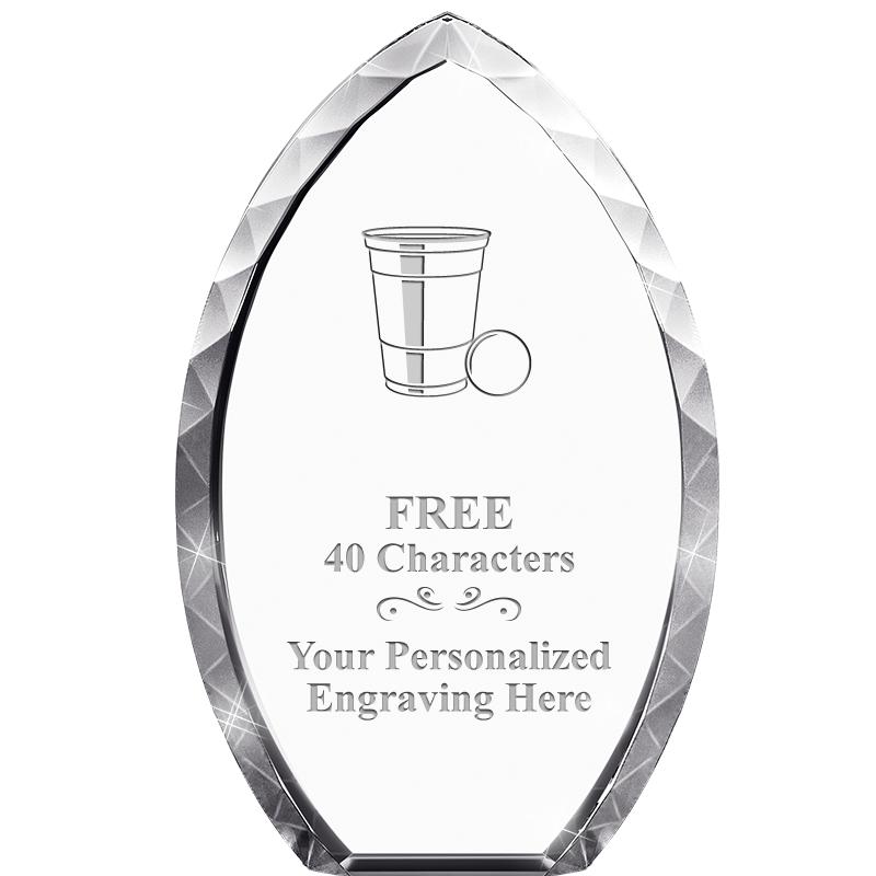 8" TEAR DROP CRYSTAL