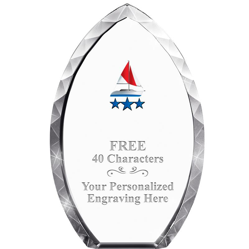 8" TEAR DROP CRYSTAL