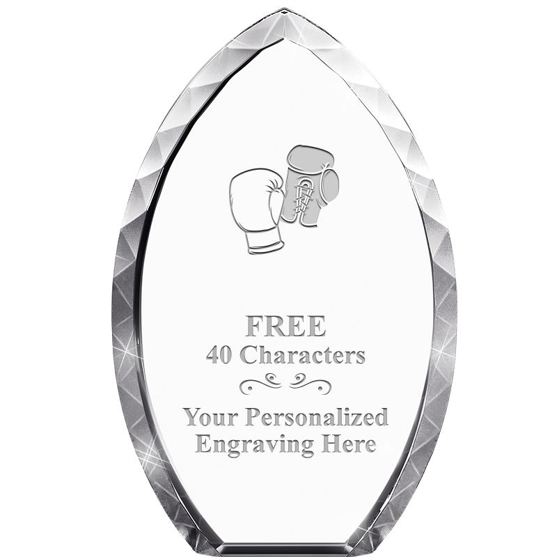 8" TEAR DROP CRYSTAL