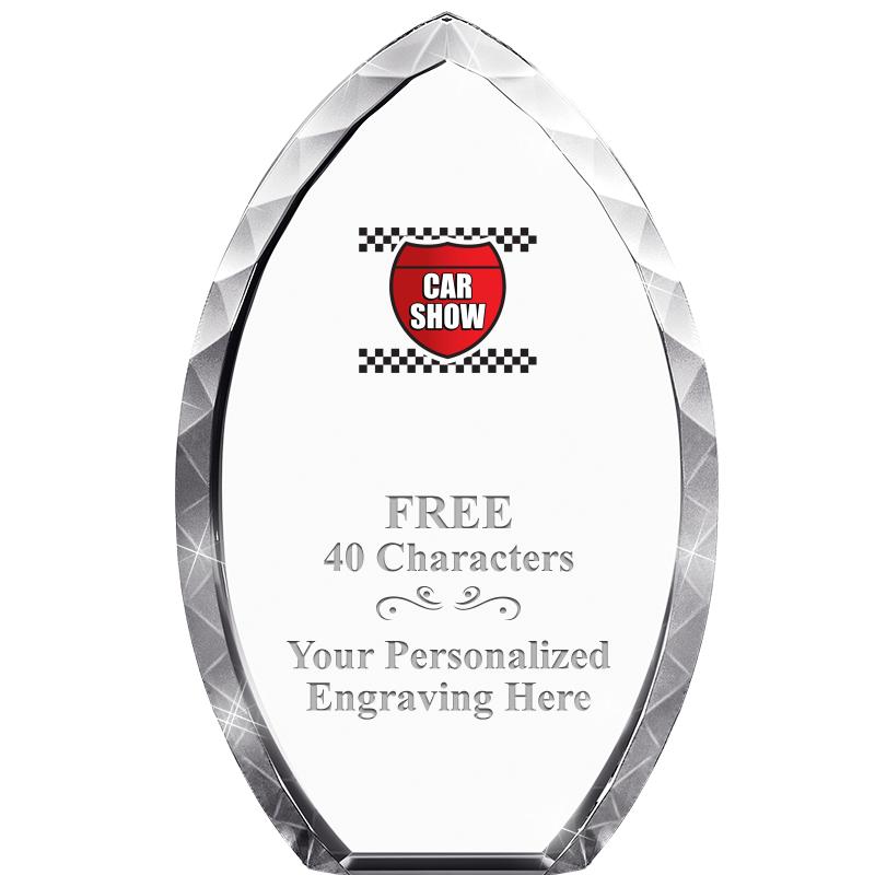 8" TEAR DROP CRYSTAL