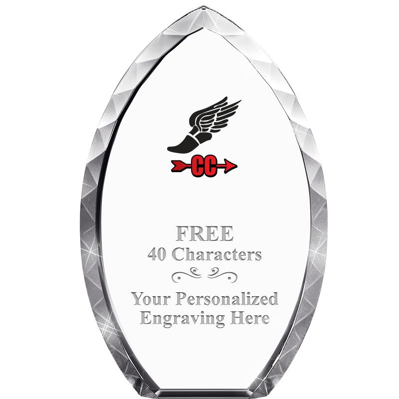 8" TEAR DROP CRYSTAL