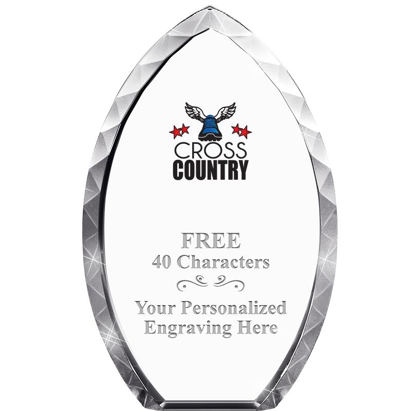 8" TEAR DROP CRYSTAL