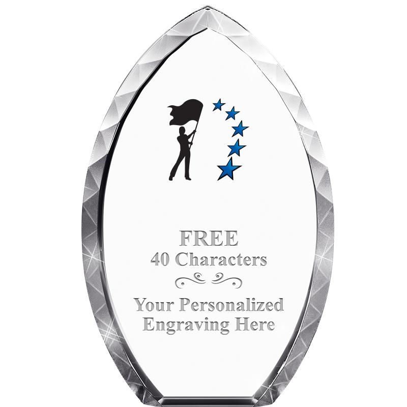 8" TEAR DROP CRYSTAL