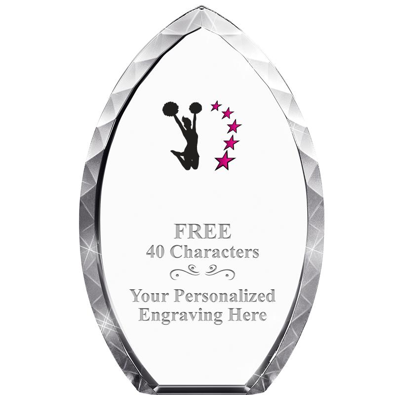 8" TEAR DROP CRYSTAL