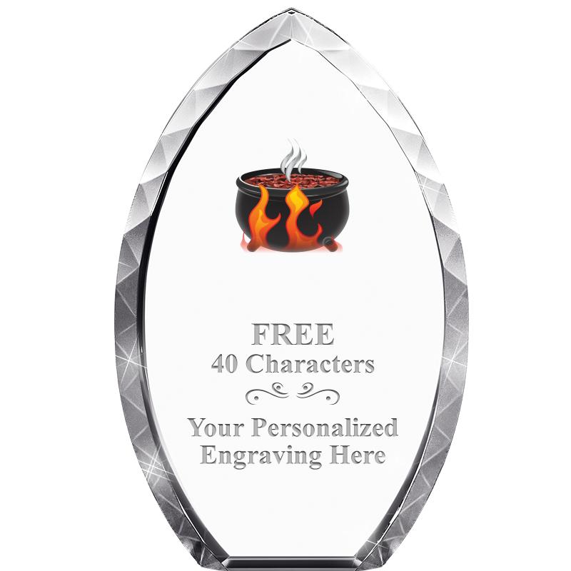 8" TEAR DROP CRYSTAL