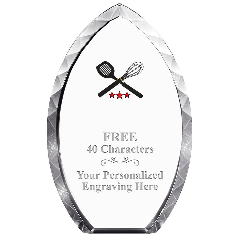 8" TEAR DROP CRYSTAL