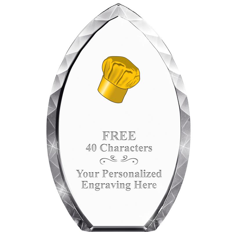 8" TEAR DROP CRYSTAL