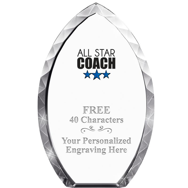 8" TEAR DROP CRYSTAL