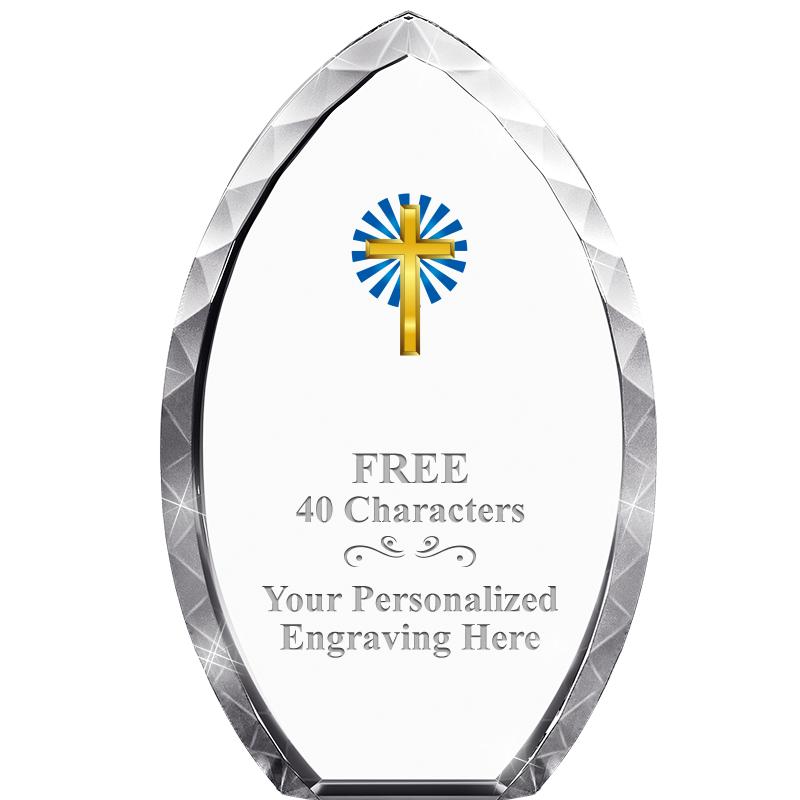 8" TEAR DROP CRYSTAL