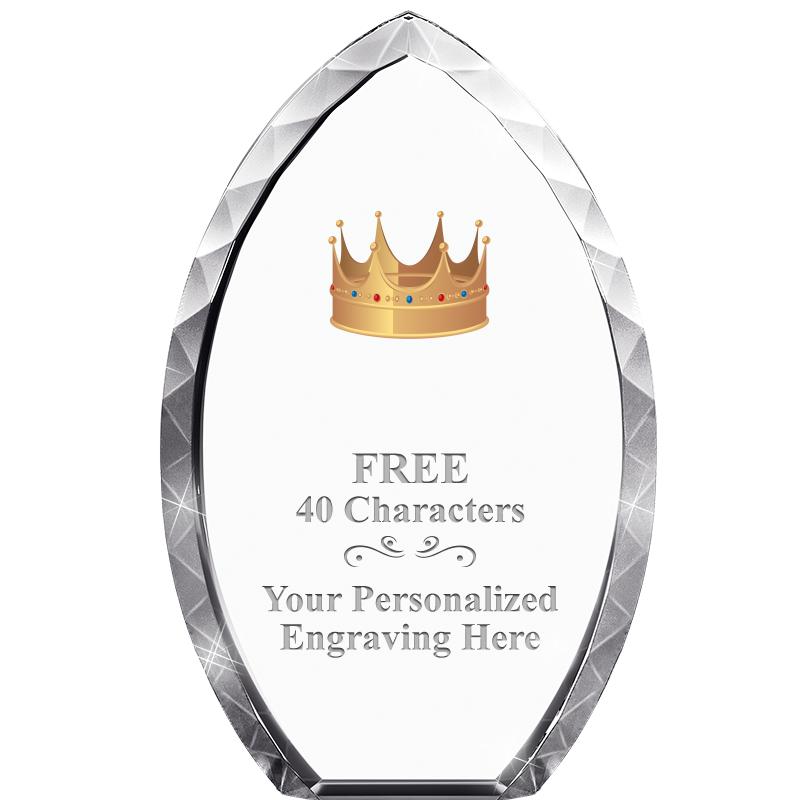 8" TEAR DROP CRYSTAL