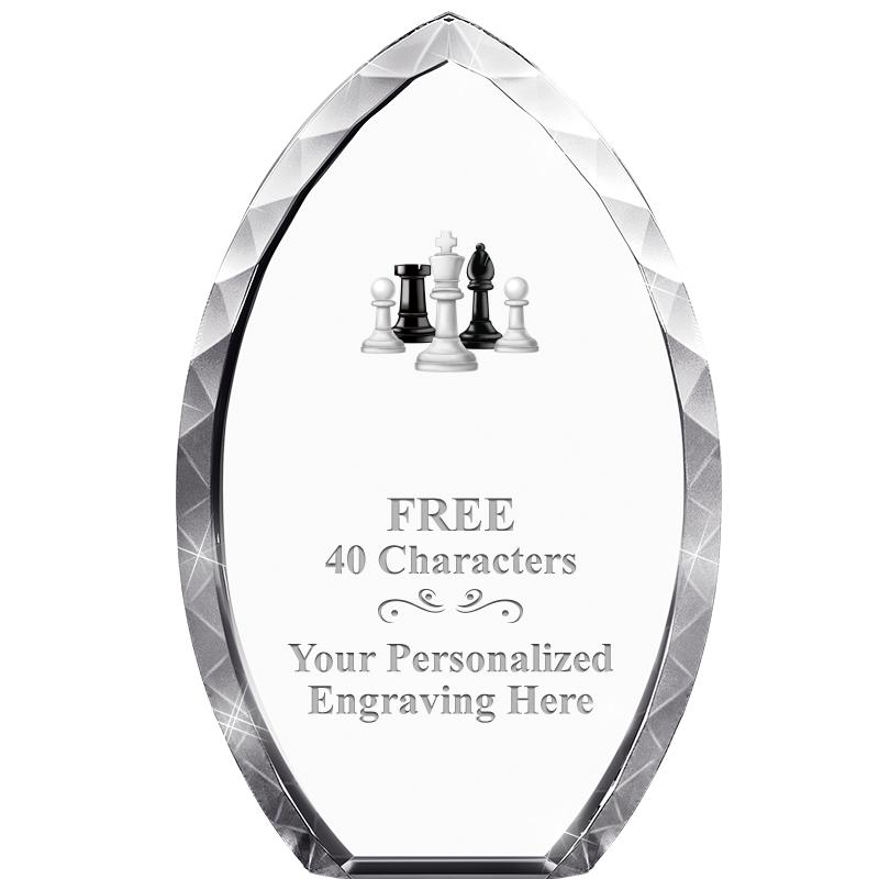 8" TEAR DROP CRYSTAL