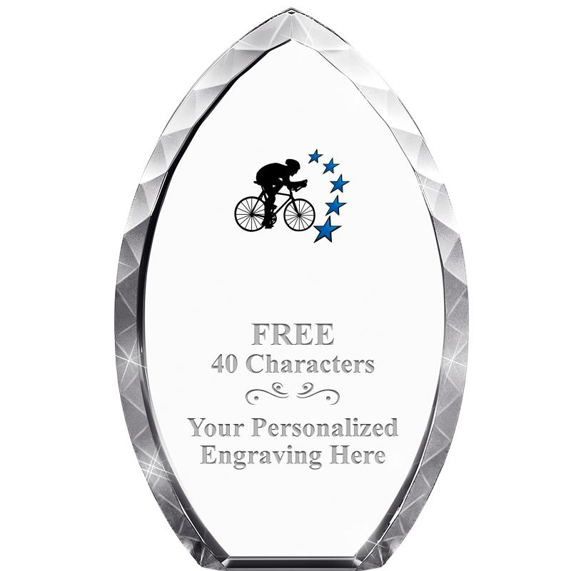 8" TEAR DROP CRYSTAL