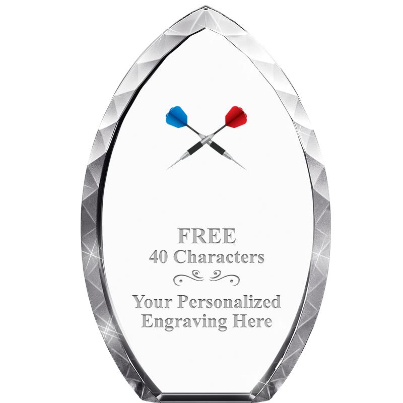 8" TEAR DROP CRYSTAL