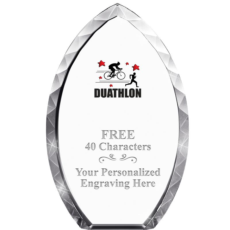 8" TEAR DROP CRYSTAL