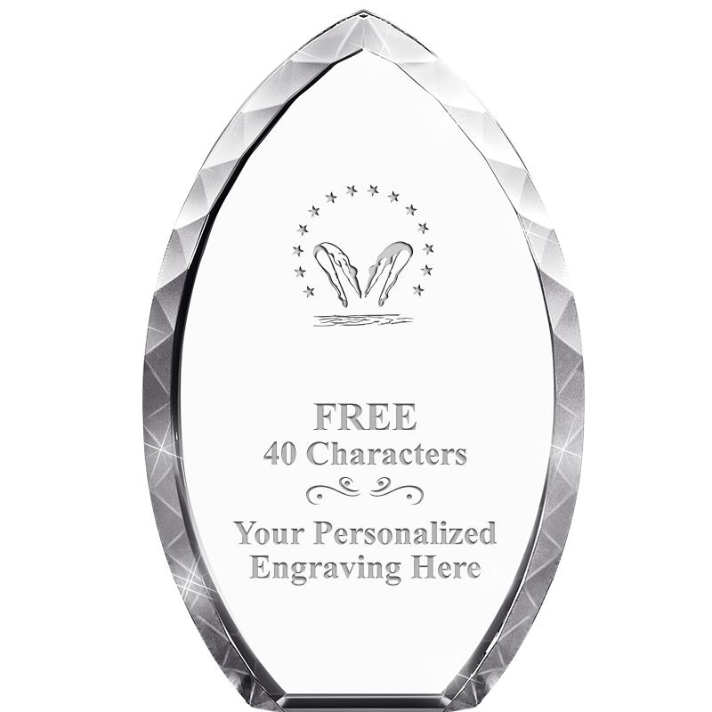 8" TEAR DROP CRYSTAL