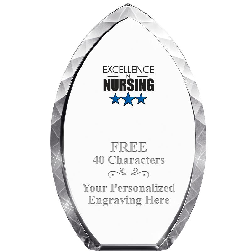 8" TEAR DROP CRYSTAL