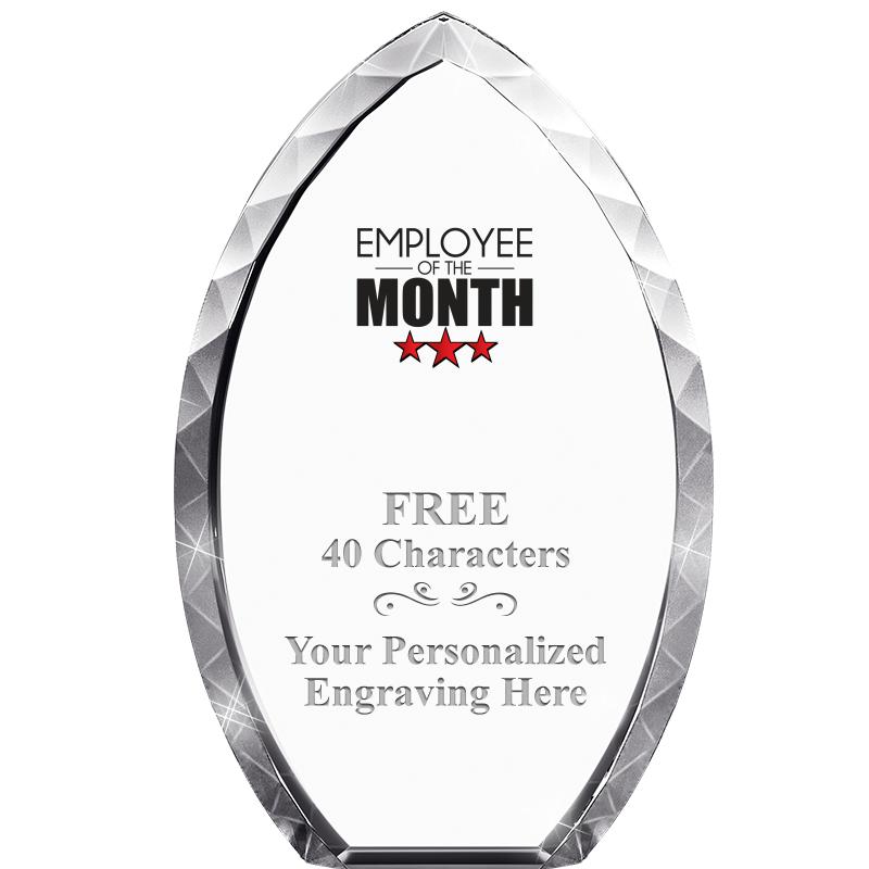 8" TEAR DROP CRYSTAL