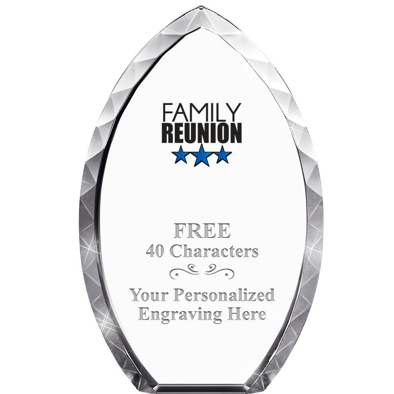 8" TEAR DROP CRYSTAL