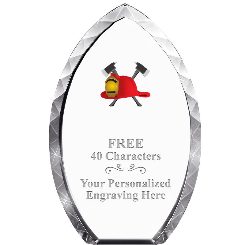 8" TEAR DROP CRYSTAL