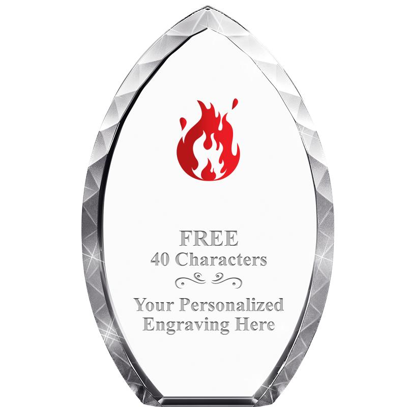 8" TEAR DROP CRYSTAL