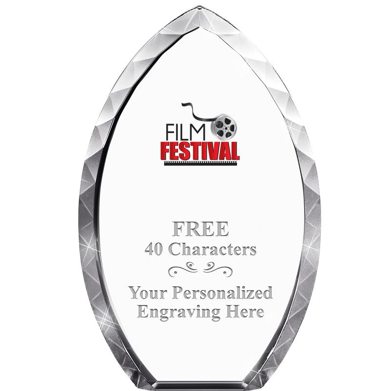 8" TEAR DROP CRYSTAL