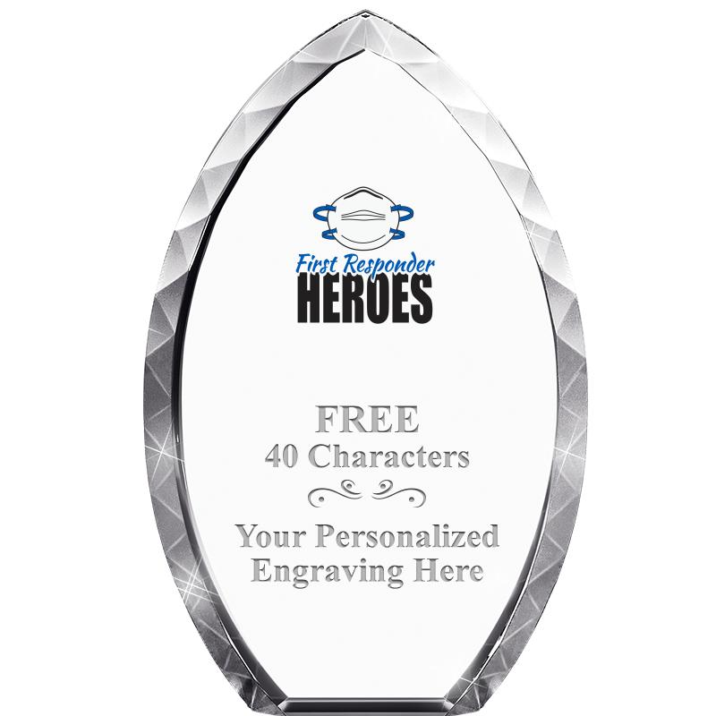 8" TEAR DROP CRYSTAL